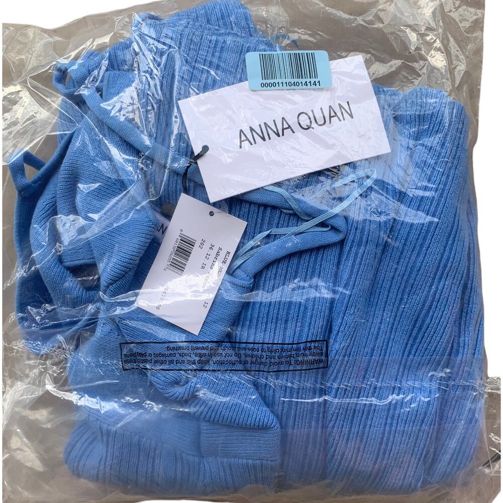 NWT ANNA QUAN Sabrina Cut-Out Rib Knit Midi Dress Size US/8 - Picture 8 of 13